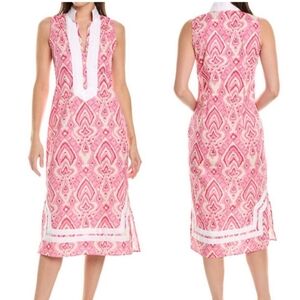 NWT Sail To Sable Ikat Print Mididress